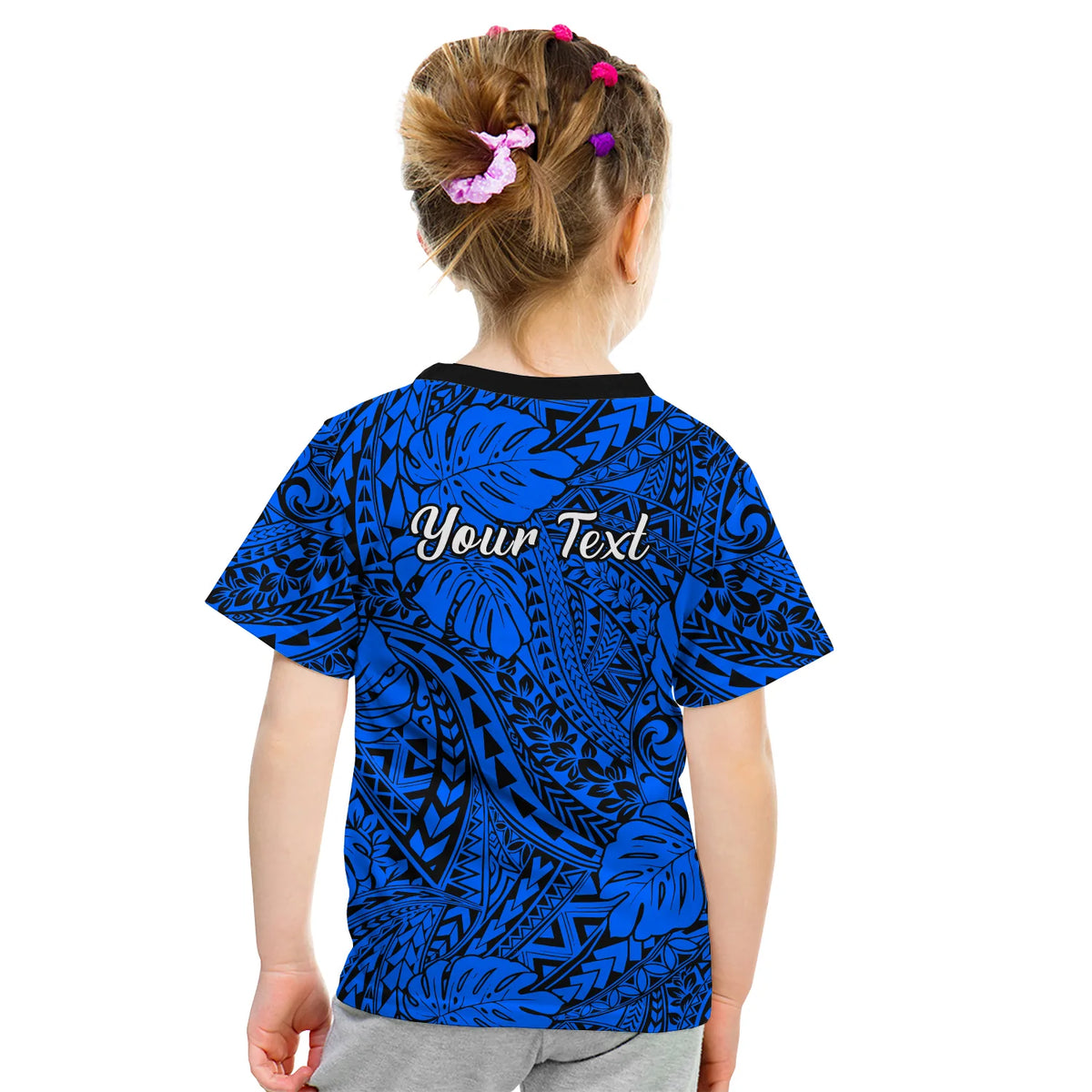 (Custom Personalised) Hawaii T Shirt KID Polynesian Tribal Art Ver.04 LT14 - Polynesian Pride