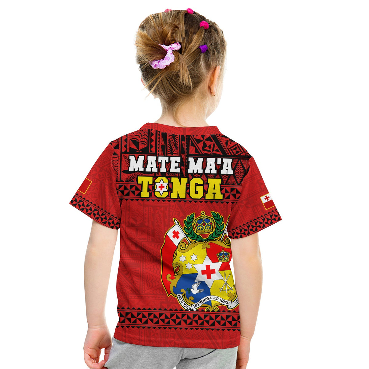 Tonga Rugby T Shirt Mate Maa Tonga Pacific Ngatu Black LT14 - Polynesian Pride