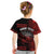 Custom Hawaii T Shirt Kakau Warrior Helmet Gradient Red Polynesian LT14 - Polynesian Pride