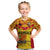 Papua New Guinea Rugby T Shirt KID PNG Kumuls Bird Of Paradise Yellow LT14 - Polynesian Pride