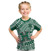 Hawaii Football T Shirt Rainbow Warriors Tribal Kakau LT14 - Polynesian Pride