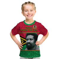 Vanuatu T Shirt KID Vanuatuan Flag Sand Drawing Happy Father Lini Day LT14 - Polynesian Pride
