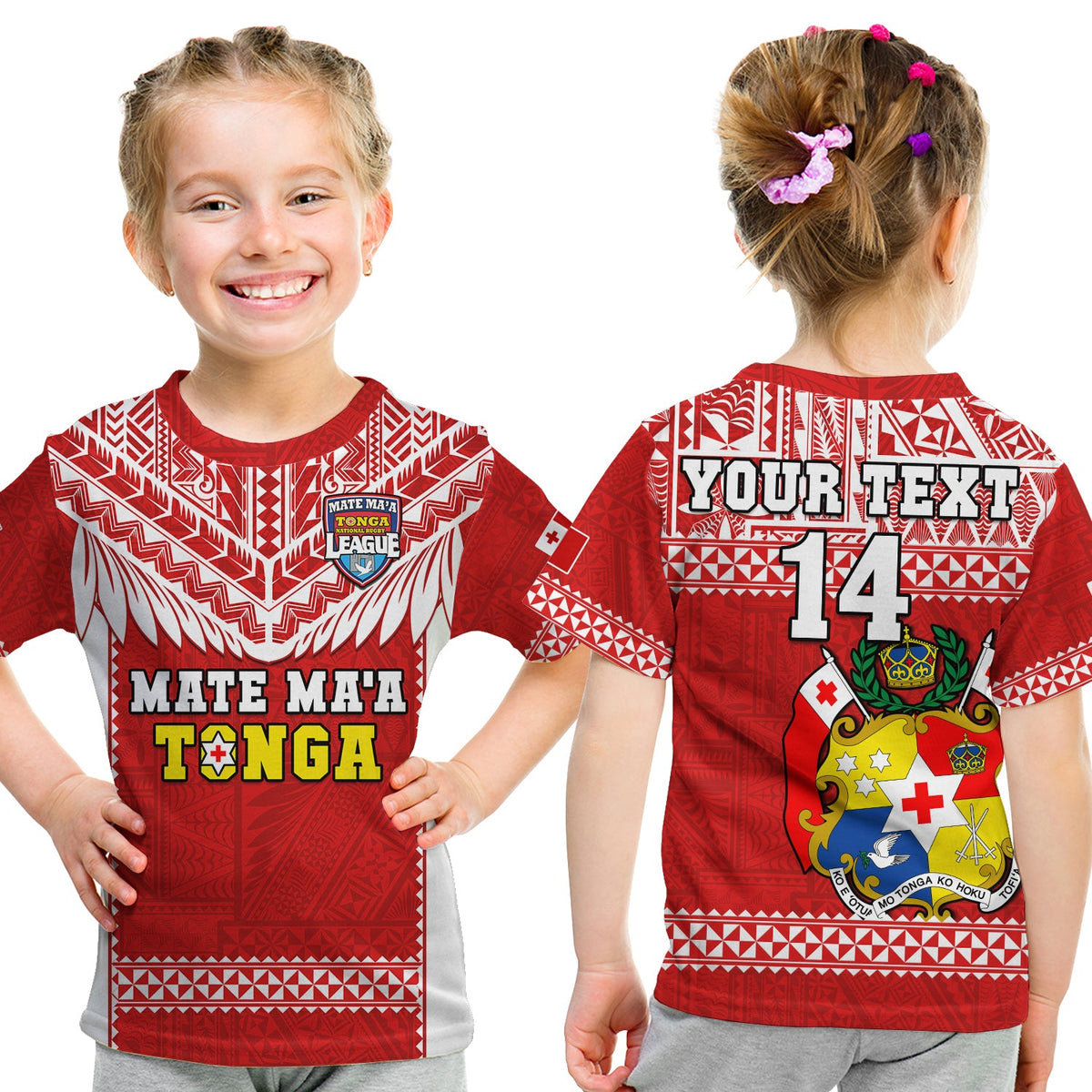 (Custom Text and Number) Tonga Rugby T Shirt Mate Maa Tonga Pacific Ngatu White LT14 - Polynesian Pride