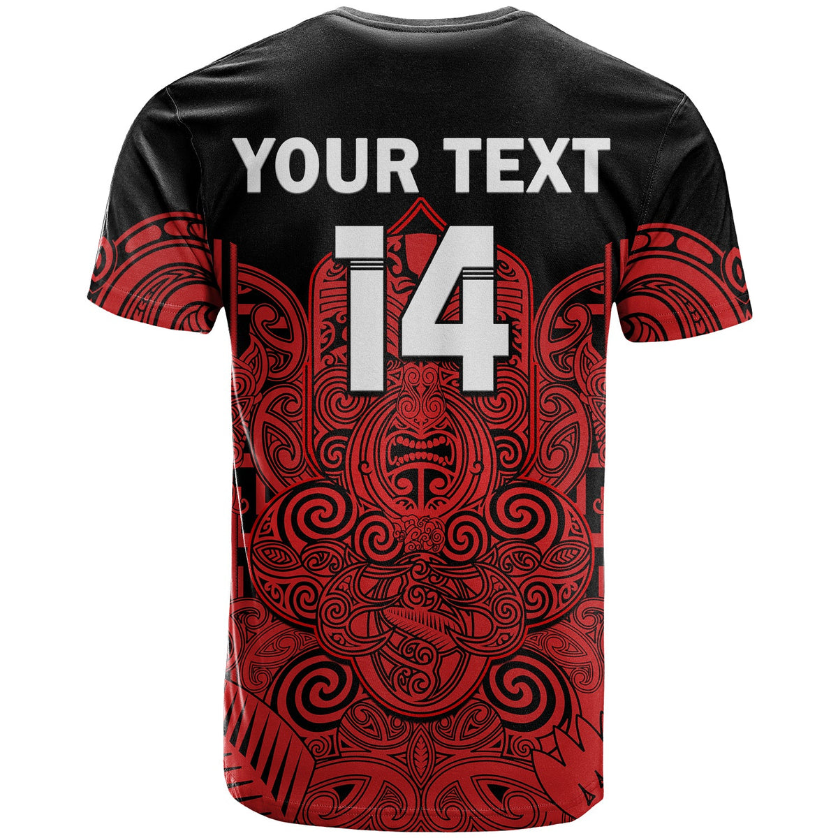 (Custom Text and Number) New Zealand Tiki Rugby T Shirt NZ Maori Koru Pattern Ver.03 LT14 - Polynesian Pride