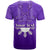 Custom Philippines T Shirt Sun Filipino Purple Barong LT13 - Polynesian Pride