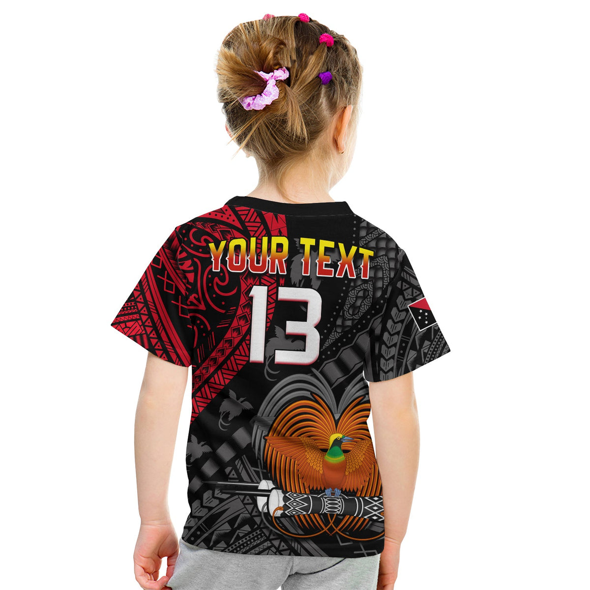 (Custom Text and Number) Papua New Guinea T Shirt Raggiana Birds of Paradise Happy 47th Independence Day LT13 - Polynesian Pride