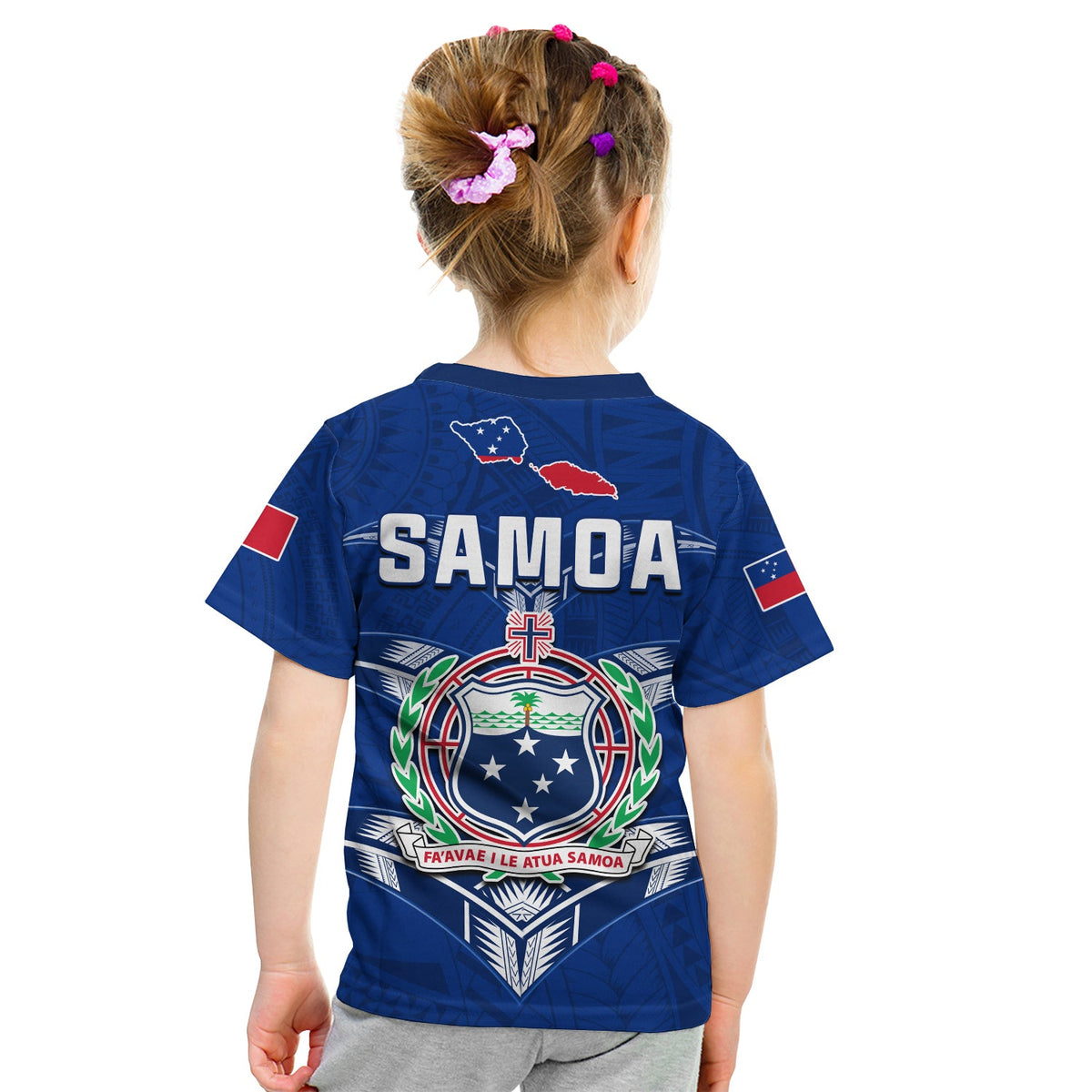 Toa Samoa Rugby T Shirt Siamupini Proud Blue LT13 - Polynesian Pride