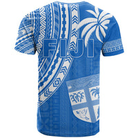 Fiji Rugby Sevens T Shirt Fijian 7s Tapa Polynesian Blue Ver.01 LT13 - Polynesian Pride