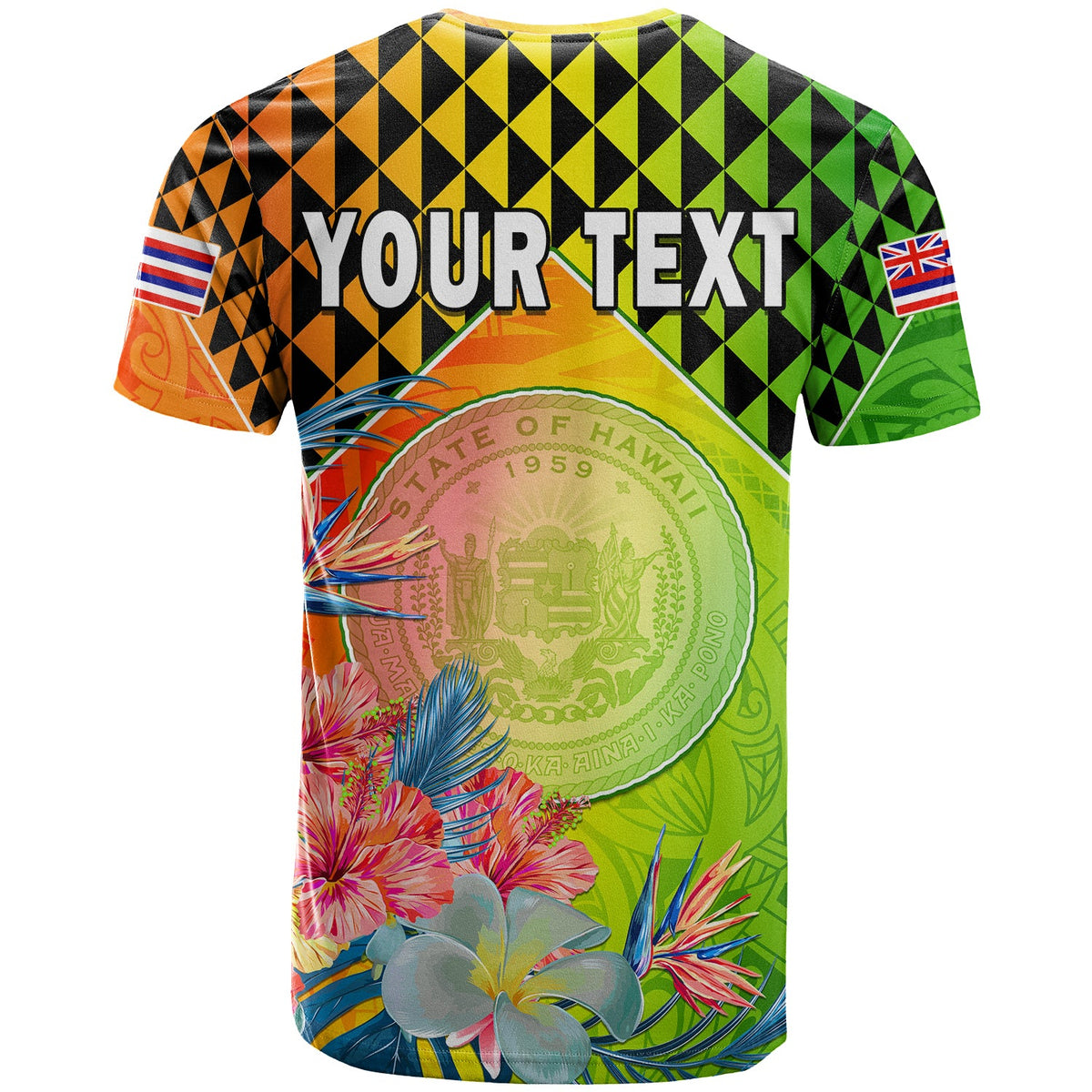 Custom Happy Hawaii Fathers Day T Shirt Hawaiian Tribal Kanaka Maoli Hibiscus LT14 - Polynesian Pride