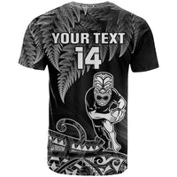(Custom Text and Number) New Zealand Silver Fern Rugby T Shirt All Black Koru Maori LT14 - Polynesian Pride