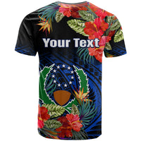Custom Pohnpei State T Shirt FSM Hibiscus Flowers Mix Polynesian LT14 - Polynesian Pride
