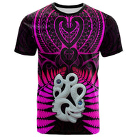 Aotearoa Fern T Shirt New Zealand Hei Tiki Purple Style LT13 Purple - Polynesian Pride