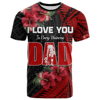 Happy Fathers Day T Shirt Polynesian Best Dad Ever LT13 Red - Polynesian Pride