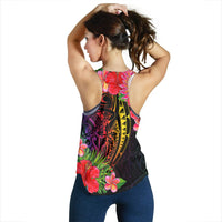 Tahiti Women's Racerback Tank - Tropical Hippie Style - Polynesian Pride
