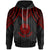 Tahiti Custom Hoodie Polynesian Armor Style Red Unisex Red - Polynesian Pride