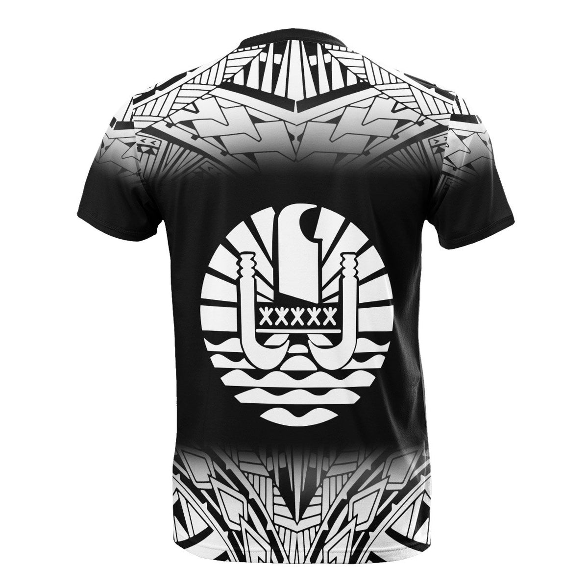 Tahiti T Shirt Polynesian Fog Black Style - Polynesian Pride