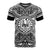 Tahiti T Shirt Tahiti Coat of Arms Polynesian White Black Unisex Black - Polynesian Pride