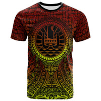 Tahiti T Shirt Polynesian Circle Pattern Unisex Reggae - Polynesian Pride