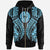 Tahiti Zip up Hoodie Polynesian Lion Head Neon Style Unisex Neon - Polynesian Pride