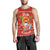 Hawaiian Santa Claus Mele Kalikimaka Men's Tank Top - Aviv Style - Red - AH - Polynesian Pride