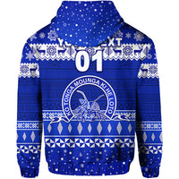 Custom Tapunisiliva College Christmas Zip Hoodie Simple Style LT8 - Polynesian Pride