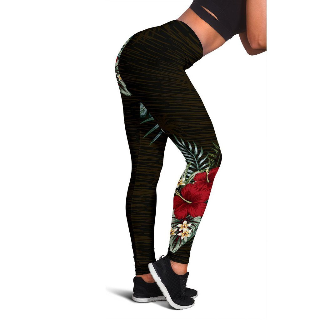 Samoa Hibiscus Leggings - Polynesian Pride
