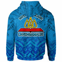 Tonga Custom Hoodie Lavengamalie College Logo With Tropical Flowers Hoodie LT10 - Polynesian Pride