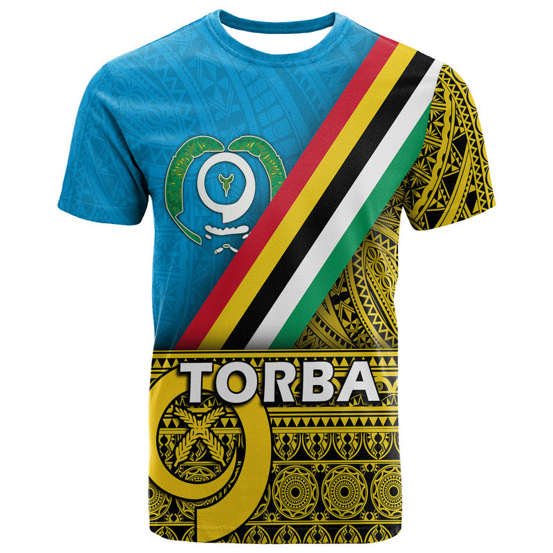 Vanuatu Torba Province Day T Shirt Torba Flag Color Style LT9 Yellow - Polynesian Pride
