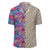 Tropical Exotic Leaves And Flowers On Geometrical Ornament Lauhala Moiety Hawaiian Shirt - Polynesian Pride