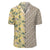 Tropical Flamingo Yellow Lauhala Moiety Hawaiian Shirt - Polynesian Pride