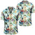 Tropical Flower Plant And Leaf Pattern Hawaiian Shirt Unisex Black - Polynesian Pride