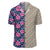 Tropical Flowers With Hummingbirds Palm Leaves Lauhala Moiety Hawaiian Shirt - Polynesian Pride