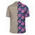 Tropical Flowers With Hummingbirds Palm Leaves Lauhala Moiety Hawaiian Shirt - Polynesian Pride