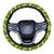 Tropical Green Hawaii Universal Steering Wheel Cover with Elastic Edge One Size Green Steering Wheel Cover - Polynesian Pride