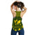Federated States of Micronesia United Nations Day Women Racerback Tank Green Simple World Map Version LT9 - Polynesian Pride