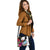 Guam Shoulder Handbag Polynesian Hibiscus White Pattern - Polynesian Pride