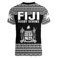 Fiji Rugby Sevens V-Neck T Shirt Simple Style LT9 - Polynesian Pride