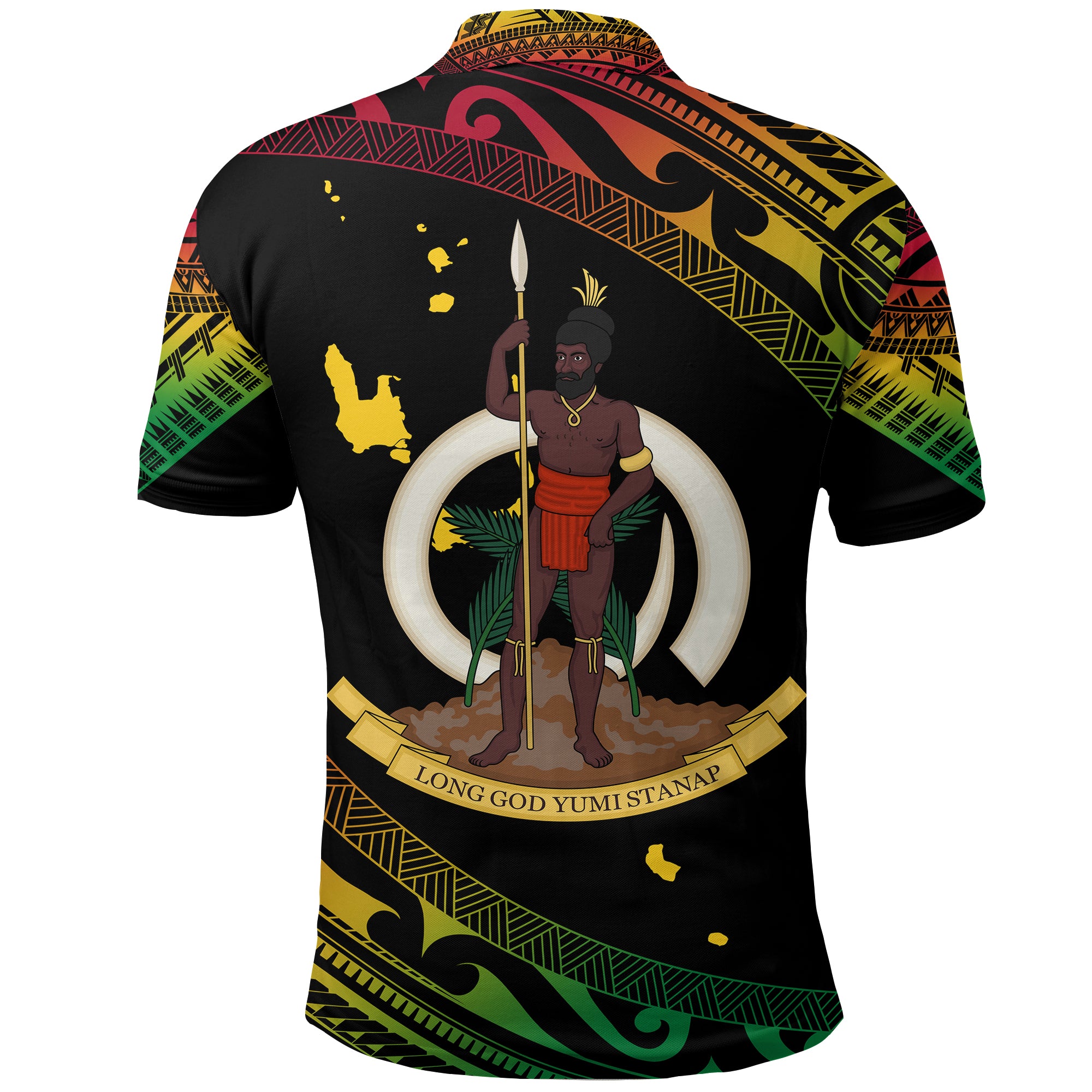 Vanuatu Proud To Be A Ni Van Polynesian Pattern Polo Shirt - LT7 - Polynesian Pride