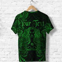 Custom Virgo Zodiac Polynesian T Shirt Unique Style Green LT8 - Polynesian Pride