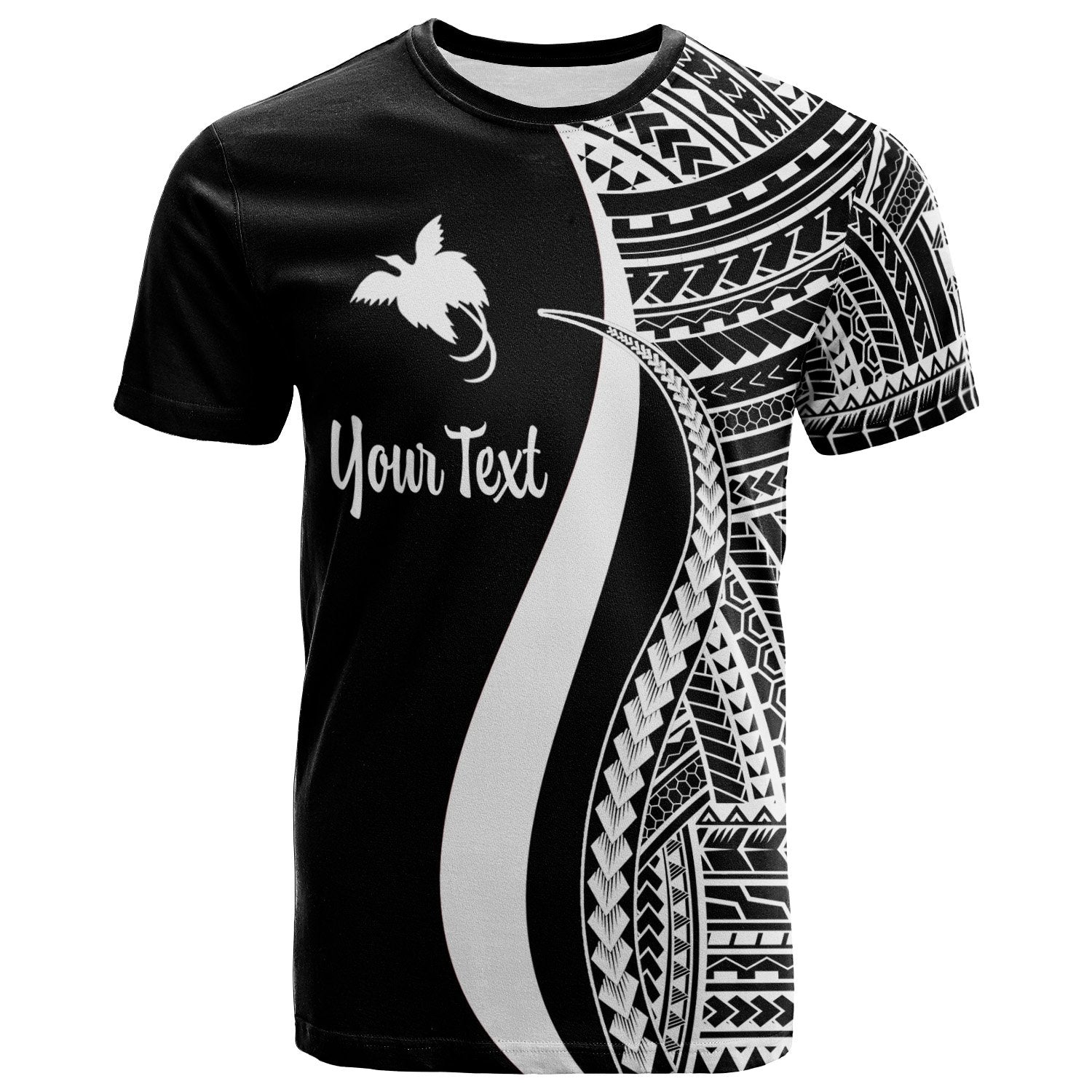 Papua New Guinea Custom T Shirt White Micronesian Tentacle Tribal Pattern Unisex Art - Polynesian Pride