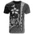 Guam Polynesian Custom T Shirt White Turtle with Hook Unisex WHITE - Polynesian Pride