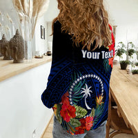 (Custom Personalised) Chuuk State Women Casual Shirt FSM Hibiscus Flowers Mix Polynesian LT14 - Polynesian Pride