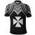 Wallis and Futuna Custom Polo Shirt Polynesian Armor Style Black - Polynesian Pride