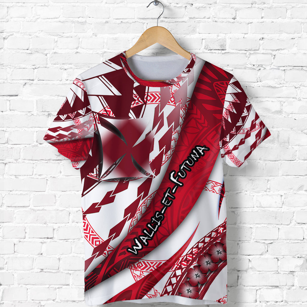 Wallis et Futuna T Shirt Artsy Style White LT9 Adult White - Polynesian Pride