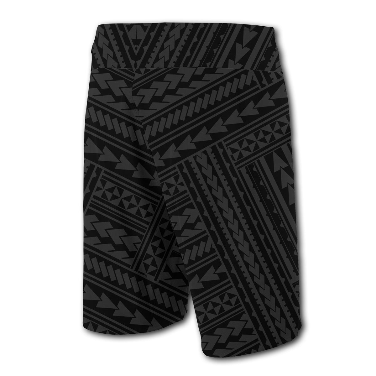 Hawaii Kakau Polynesian Turtle Map Board Shorts - White - Polynesian Pride