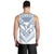 Hawaiian Kanaka Map Football Jersey Men's Tank Top - White - Roger Style - AH - Polynesian Pride