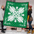 Hawaiian Quilt Maui Plant And Hibiscus Premium Quilt - White Green - AH - Polynesian Pride