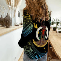 Vanuatu Proud To Be A Ni-Van - Polynesian Pattern Women Casual Shirt - Sanma Province LT7 - Polynesian Pride