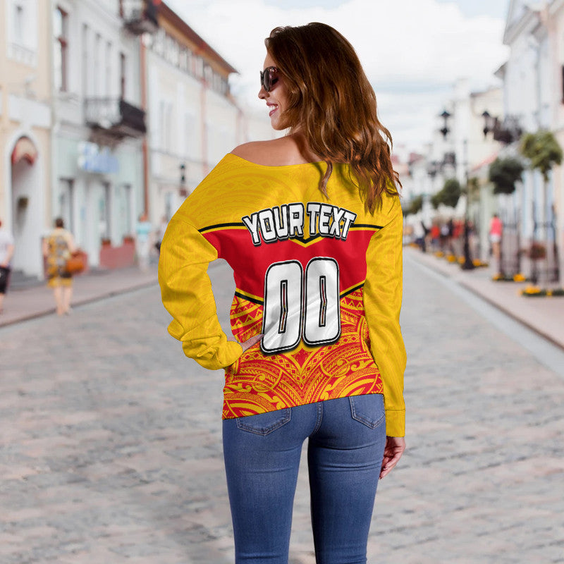 PNG The Kumuls Off Shoulder Sweater LT6 - Polynesian Pride