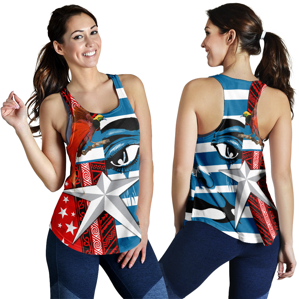 Free West Papua Birds Of Paradise Polynesia Women Tank Top - LT2 - Polynesian Pride